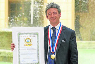 El almeriense Juan Miguel Moreno, Medalla al Mérito de la Cámara de Comercio Latina